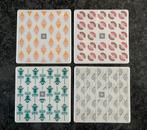 Nieuw! 4 originele Nespresso onderzetters van keramiek., Ophalen of Verzenden, Nieuw, Glas of Kopje