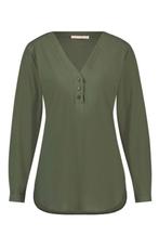 Studio anneloes evi blouse XXL army green travelstof, Kleding | Dames, Maat 46/48 (XL) of groter, Ophalen of Verzenden, Zo goed als nieuw