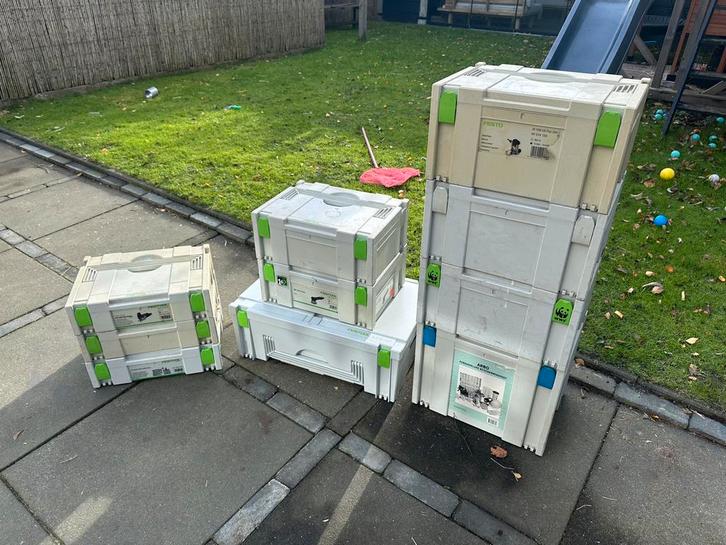 Partij Festool systainers, Doe-het-zelf en Verbouw, Gereedschapskisten, Zo goed als nieuw, Ophalen of Verzenden