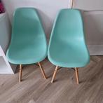 2 stoelen (zeegroen / turquoise), Twee, Gebruikt, Ophalen