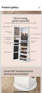 staande spiegel met sieradenorganizer, Huis en Inrichting, Ophalen, Vierkant, 150 tot 200 cm, 50 tot 75 cm