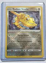 Radiant Steelix 124/196 BOOSTERFRIS, Ophalen of Verzenden, Zo goed als nieuw, Losse kaart, Foil