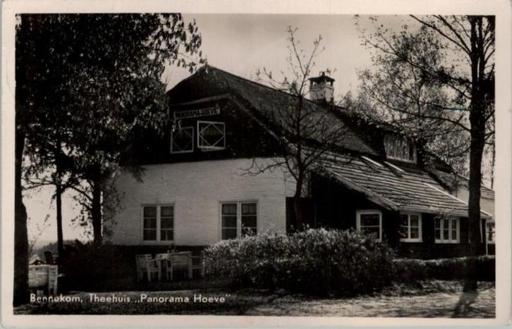 Bennekom Theehuis Panorama Hoeve zegel + st 1951, Verzamelen, Ansichtkaarten | Nederland, Gelopen, Gelderland, 1940 tot 1960, Verzenden