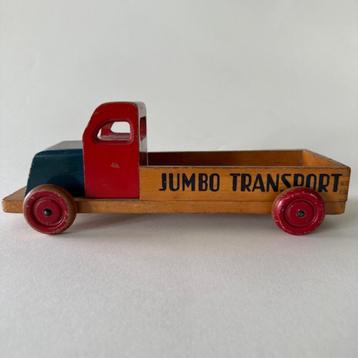 houten Jumbo transportwagen speelgoed jaren 50 vintage beschikbaar voor biedingen
