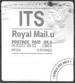 Machin Horizon Label ITS, Postzegels en Munten, Ophalen of Verzenden, Gestempeld