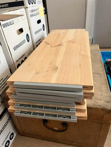 Ikea IVAR planken grenen 83x30cm 9st - afbeelding 6