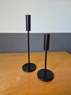 H&M, zwarte kandelaars, Ophalen of Verzenden, Gebruikt, Metaal, Minder dan 25 cm