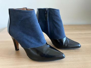 laarsjes Reiss blauw suede en zwart leer mt 37.5 beschikbaar voor biedingen