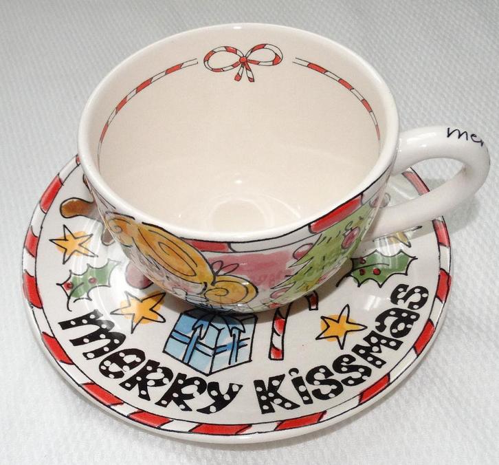 Blond amsterdam, kerst, Huis en Inrichting, Keuken | Servies, Zo goed als nieuw, Kop(pen) en/of Schotel(s), Blond Amsterdam, Aardewerk