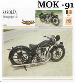 Mok91 motorkaart sarolea 500 supersport 24u ( 1929 ), Ophalen of Verzenden, Zo goed als nieuw, Motoren