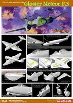 Dragon cyber hobby 5044 Gloster Meteor 1/72, Hobby en Vrije tijd, Modelbouw | Vliegtuigen en Helikopters, Nieuw, Ophalen of Verzenden
