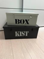 Metalen kist, Huis en Inrichting, Ophalen, Zo goed als nieuw, 50 tot 100 cm, Minder dan 50 cm