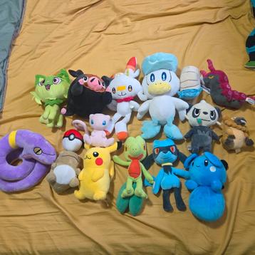 Nog 16 Pokémon knuffels €5,- p.s., 3 voor €10,- beschikbaar voor biedingen