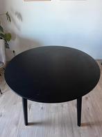 Zwarte ronde eettafel Xenos - 120cm, Ophalen, Gebruikt