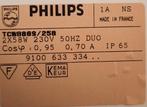 Philips TL armatuur 2x58W, Netvoeding, 50 tot 250 watt, Kunststof, Gebruikt