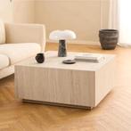 Vierkante Salontafel Flavian Travertin look, 90 x 90cm Bendt, Ophalen