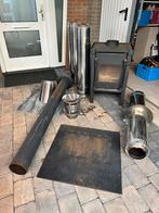 Janus 6 Houtkachel + Dubbelwandig Rookkanaal, Huis en Inrichting, Kachels, Ophalen, Gebruikt, Houtkachel, Vrijstaand