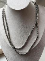 Zware lange zilveren Konings ketting, Verzenden, Zo goed als nieuw, Zilver