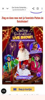Gevraagd magische kaartjes de grote Sinterklaas live show, Tickets en Kaartjes, Twee personen