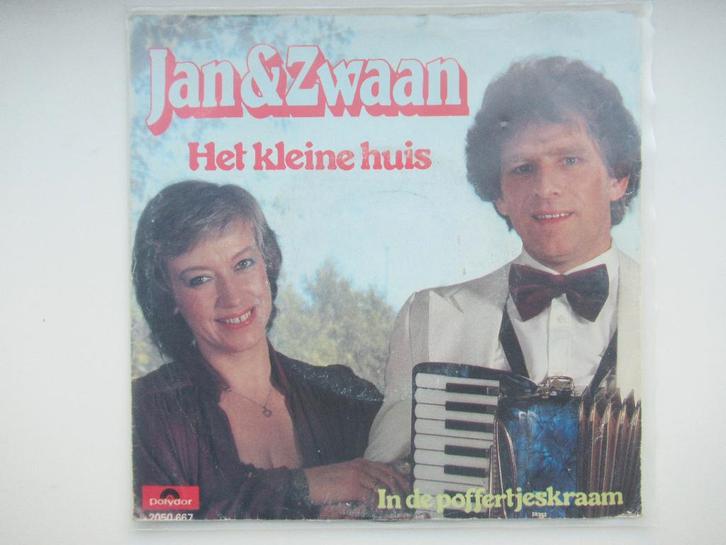 JAN & ZWAAN # HET KLEINE HUIS/IN DE POFFERTJES KRAAM., Cd's en Dvd's, Vinyl | Nederlandstalig, Zo goed als nieuw, Levenslied of Smartlap