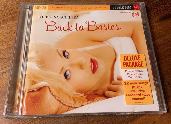 DUBBEL CD CHRISTINA AGUILERA BACK TO BASICS 2005 RCA EU, Cd's en Dvd's, Cd's | Pop, Zo goed als nieuw, 2000 tot heden, Verzenden