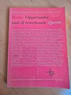 OPPERLANDSE TAAL-& LETTERKUNDE. BATTUS., Boeken, Ophalen of Verzenden, Gelezen, Hugo Brandt Corstius