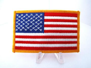 Embleem,Patch,Vlag,US,Army,WWII,Gele,Border beschikbaar voor biedingen