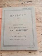 Vintage Rapport Sint Tarcisius 's-Gravenhage 1938-1944 izgst, Ophalen of Verzenden
