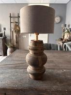 Mooie houten balusterlamp Aura Peeperkorn zonder kap, Ophalen of Verzenden, Zo goed als nieuw, Rond