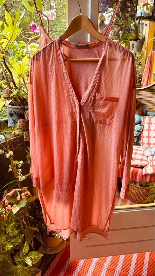 Drykorn mt 38 oud rose tuniek met onderjurk, Kleding | Dames, Blouses en Tunieken, Zo goed als nieuw, Maat 38/40 (M), Roze, Ophalen of Verzenden