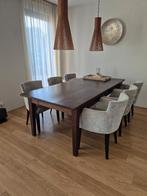 Houten eettafel, Huis en Inrichting, Tafels | Eettafels, Ophalen, Gebruikt, 100 tot 150 cm, 200 cm of meer