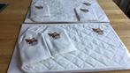 4 stoffen placemats en 4 stoffen servetten, Ophalen of Verzenden, Nieuw, Beige, Placemat