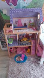 Kidskraft groot poppenhuis incl. Meubels en poppen., Poppenhuis, Gebruikt, Ophalen