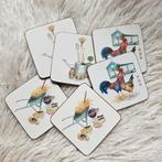 Set van 6 onderzetters met thema tuin / tuinieren / boerderi, Ophalen of Verzenden, Gebruikt, Glas of Kopje