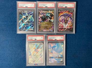 Verschillende PSA graded Pokémon slabs te koop beschikbaar voor biedingen