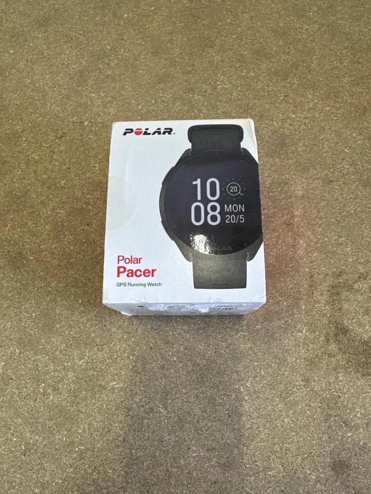 Polar Pacer -  GPS Hardloophorloge -  Night Black, Sieraden, Tassen en Uiterlijk, Sporthorloges, Zo goed als nieuw, Android, Zwart
