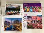 Vier puzzels, Hobby en Vrije tijd, Denksport en Puzzels, Ophalen of Verzenden, 500 t/m 1500 stukjes, Zo goed als nieuw, Legpuzzel