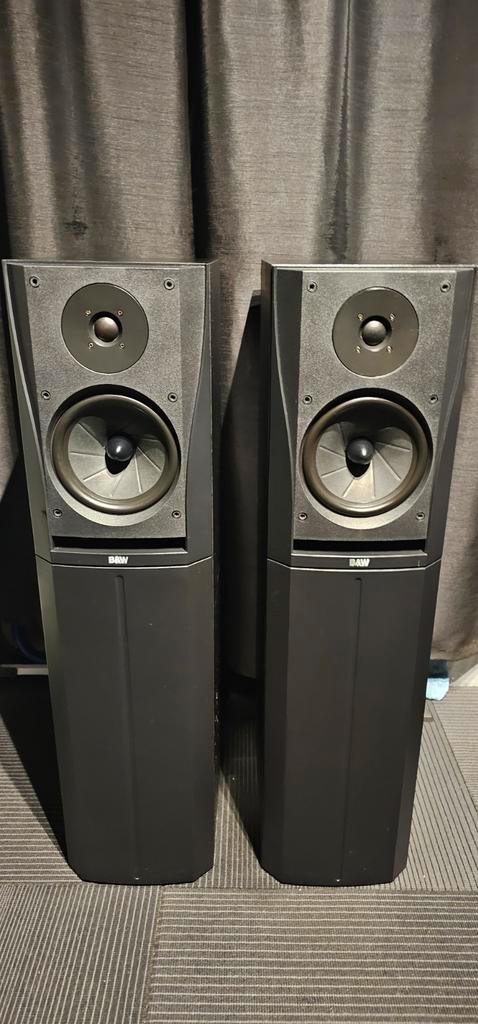 B&W DM305 Vloerstaande luidsprekers, Audio, Tv en Foto, Luidsprekers, Zo goed als nieuw, Front, Rear of Stereo speakers, 120 watt of meer