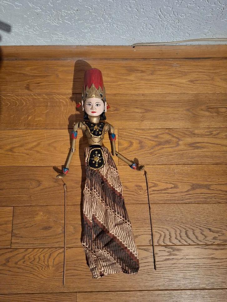 Vintage Javaanse Wayang Golek Pop, Antiek en Kunst, Kunst | Niet-Westerse kunst, Ophalen of Verzenden