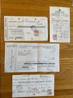 Belasting : nota met zegel/stempel, T/m 1940, Verzenden, Gestempeld