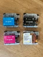 Inktjet cartridges vier stuks LC 223, Ophalen, Nieuw, Cartridge, Brother