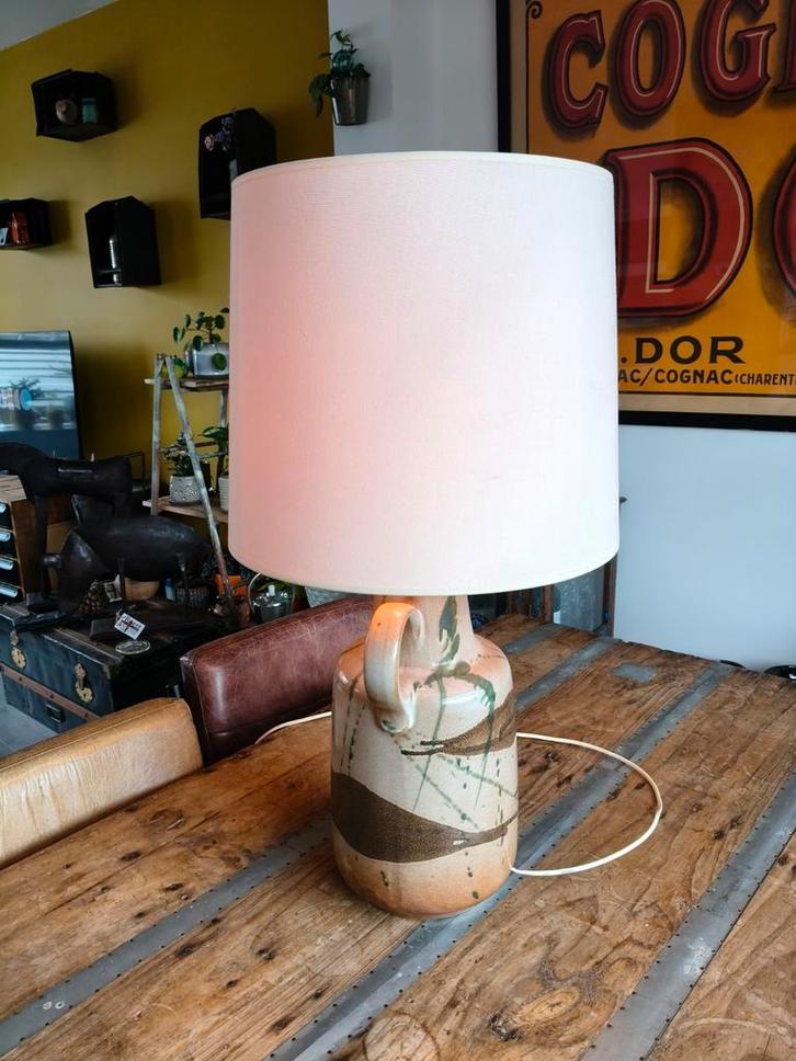 Vintage West Germany Tafellamp, Huis en Inrichting, Lampen | Vloerlampen, Gebruikt, Minder dan 100 cm, Stof, Ophalen of Verzenden