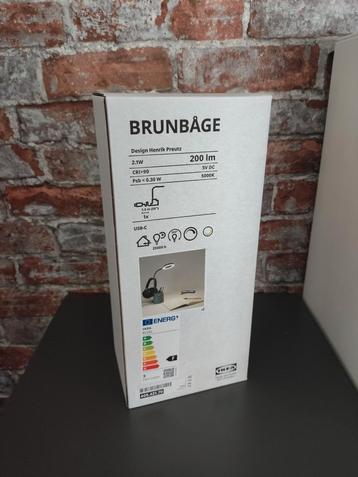 Nieuwe IKEA BRUNBÄGE Bureaulamp met USB-C beschikbaar voor biedingen