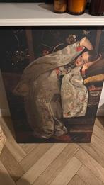 Meisje met de kimono op canvas, Ophalen, Zo goed als nieuw, Schilderij, 75 cm of meer