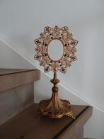Antieke monstrans - incompleet met emaille, Antiek en Kunst, Antiek | Religie, Ophalen of Verzenden