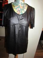 D1925 VERO MODA mt M nieuw shirt top zwart imitatieleer, Maat 38/40 (M), Verzenden, Vero Moda, Zwart