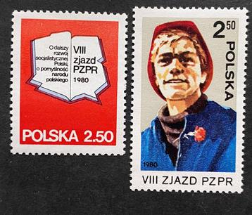 27. Polen 1980 mi serie 2672 / 2673 postfris  beschikbaar voor biedingen