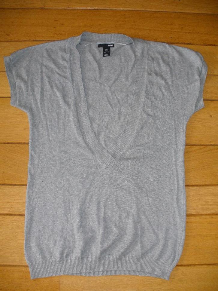 H&M spencer trui licht grijs maat S, Kleding | Dames, Truien en Vesten, Zo goed als nieuw, Maat 38/40 (M), Grijs, Ophalen of Verzenden