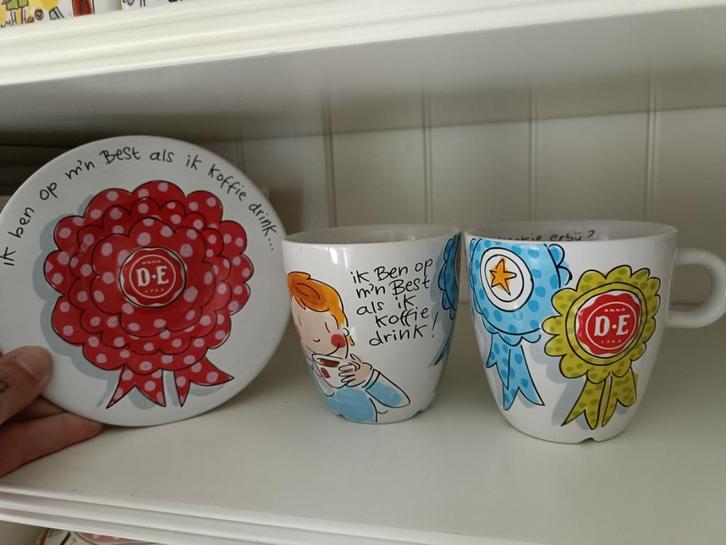 Blond Amsterdam Douwe Egberts kopjes, Huis en Inrichting, Woonaccessoires | Overige, Nieuw, Ophalen of Verzenden