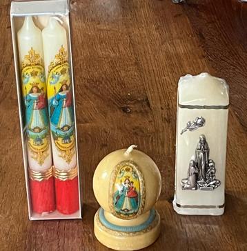 Zeer oude religieuze kaarsen. Ca 1980. beschikbaar voor biedingen